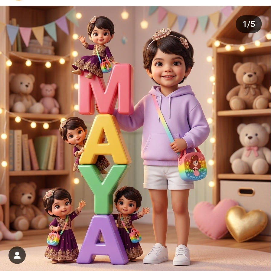 Personalized Giant Name Letters Kid