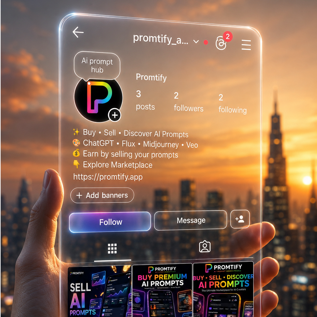 Instagram Glass Profile Showcase