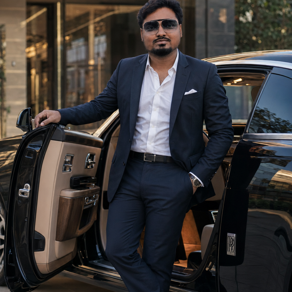 Luxury Car Portrait (Same Face) — 1/2