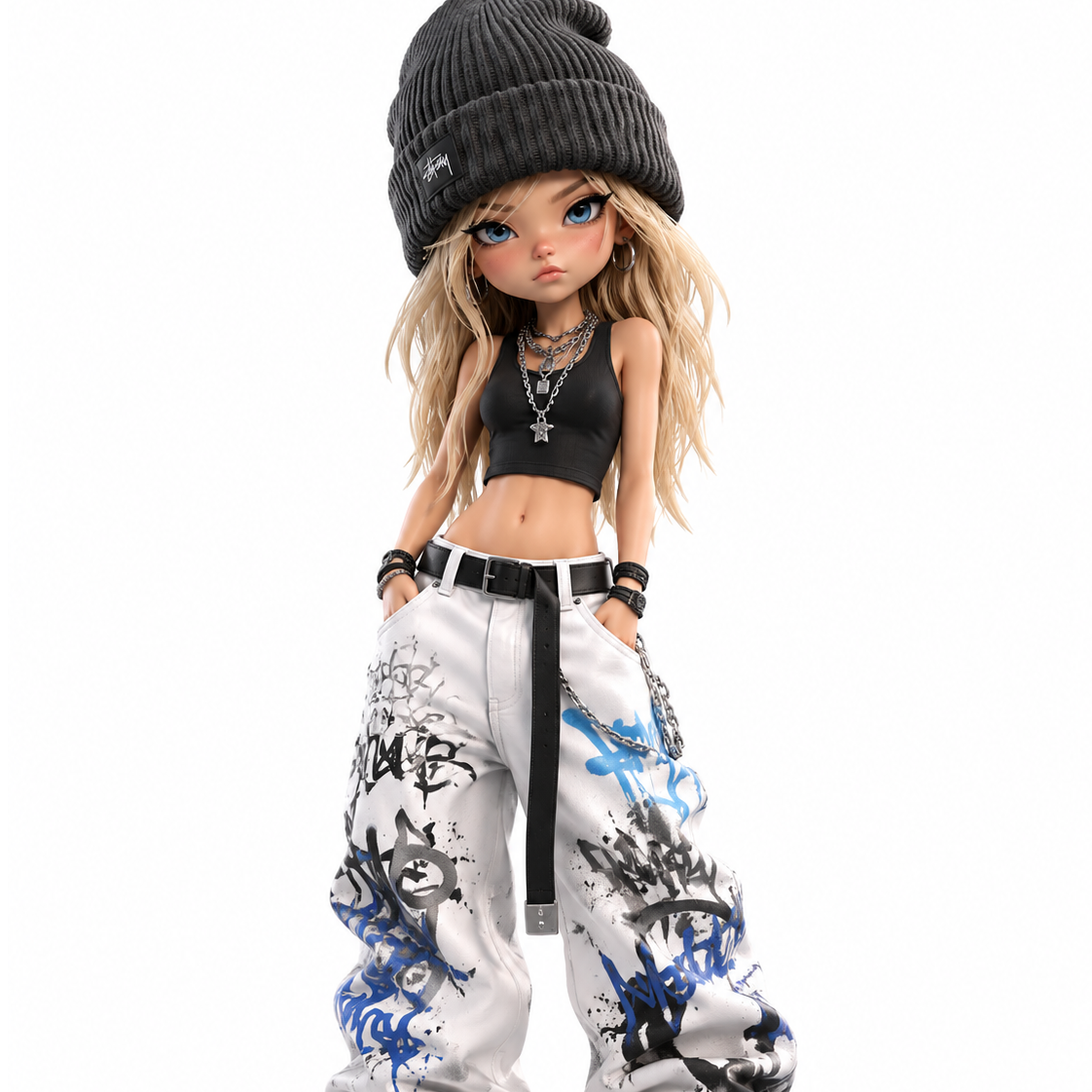 3D Streetwear Blind Box Girl